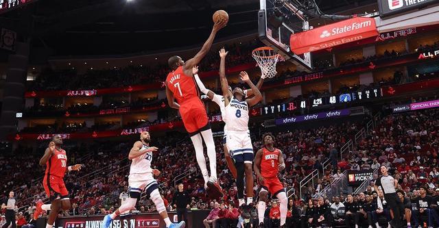 如意体育赛事-杜兰特39+7兰德尔39分 火箭主场力克森林狼